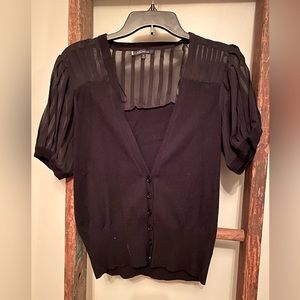 Anne Klein black cardigan size Medium